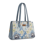 Wrangler WG438-8130JN - Jean - Wrangler Floral Print Braided Satchel Bag