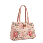 Wrangler WG438-8130PK - Pink - Wrangler Floral Print Braided Satchel Bag