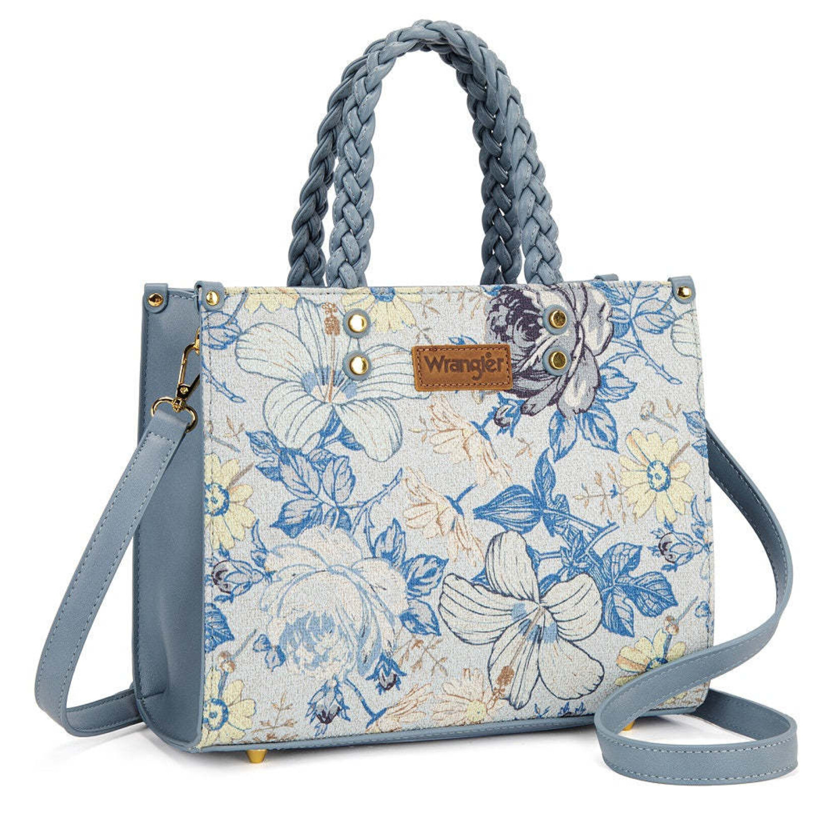 Wrangler WG438-8120JN - Jean - Wrangler Floral Print Braided Tote