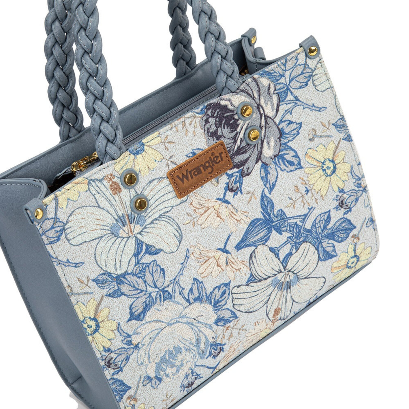 Wrangler WG438-8120JN - Jean - Wrangler Floral Print Braided Tote