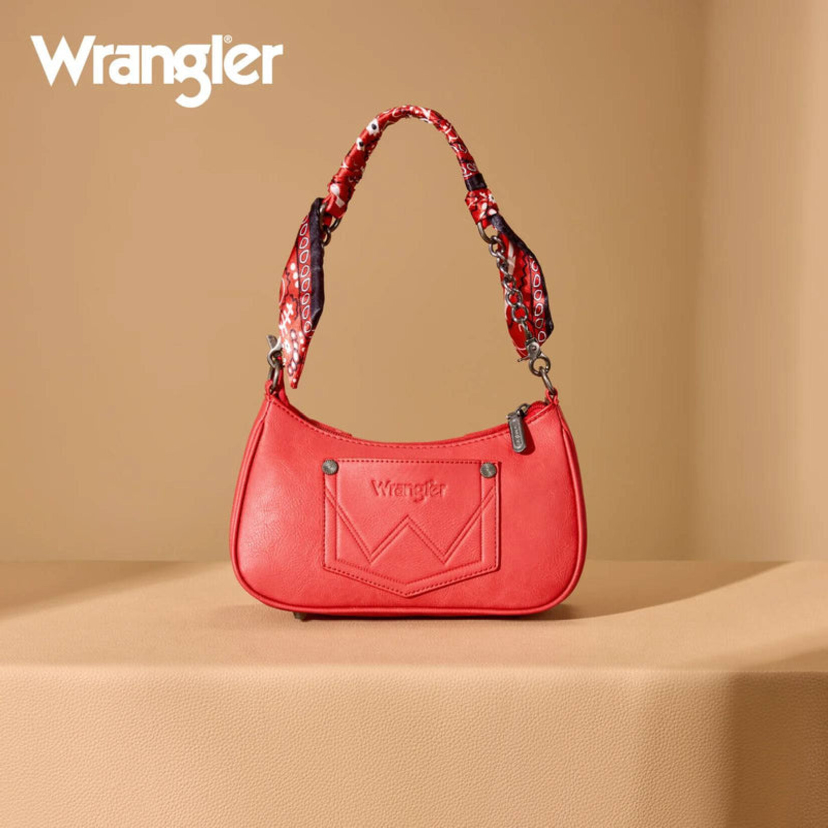 Wrangler WG331-818RD - Red - Wrangler Hobo Bag/Shoulder Handbag