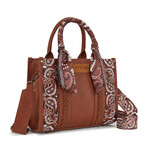 Wrangler WG331-8120SBR - Brown - Wrangler Bandana Tote/Crossbody