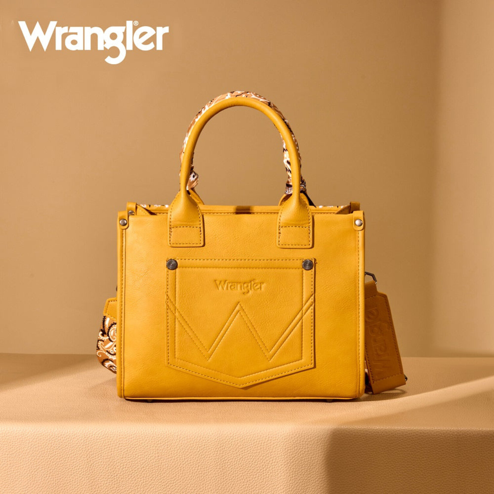 Wrangler WG331-8120SYL - Yellow - Wrangler Bandana Tote/Crossbody
