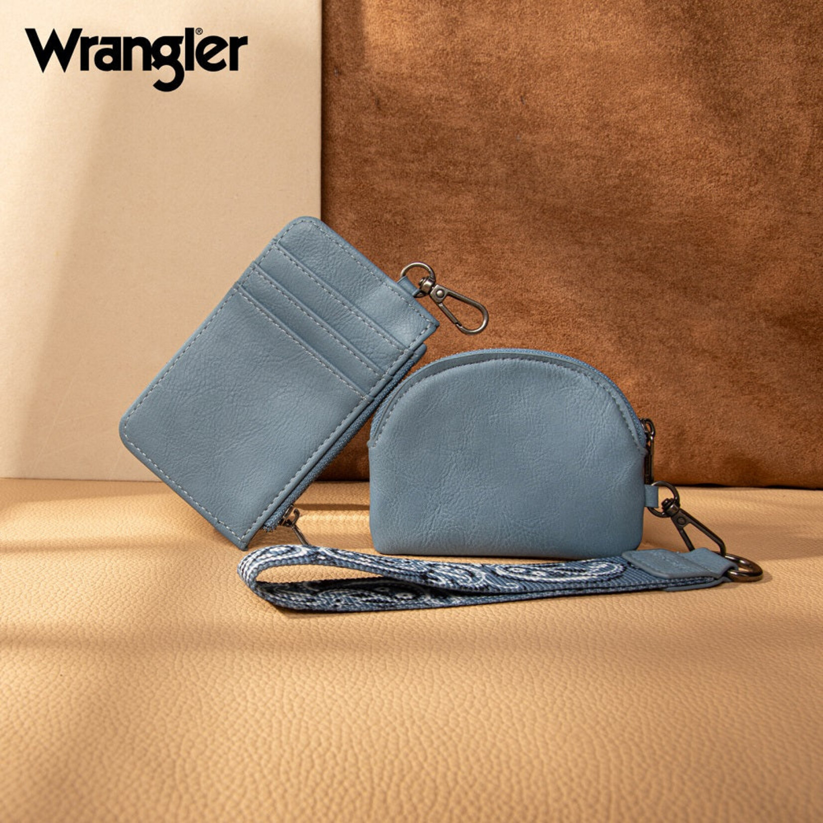Wrangler WG331-W0051JN - Jean - Wrangler Paisley RFID Blocking Card Coin Pouch Set