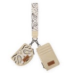 Wrangler WG331-W0051TN - Tan - Wrangler Paisley RFID Blocking Card Coin Pouch Set