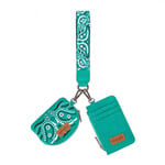 Wrangler WG331-W0051TQ - Turquoise - Wrangler Paisley RFID Blocking Card Coin Pouch Set