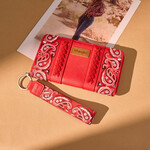 Wrangler WG331-W115RD - Red - Wrangler Braided Paisley Bandana Wallet