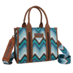 Wrangler WG2211-8120SJN - Jean - Wrangler Ladies Southwestern Pattern Dual Sided Print Bag
