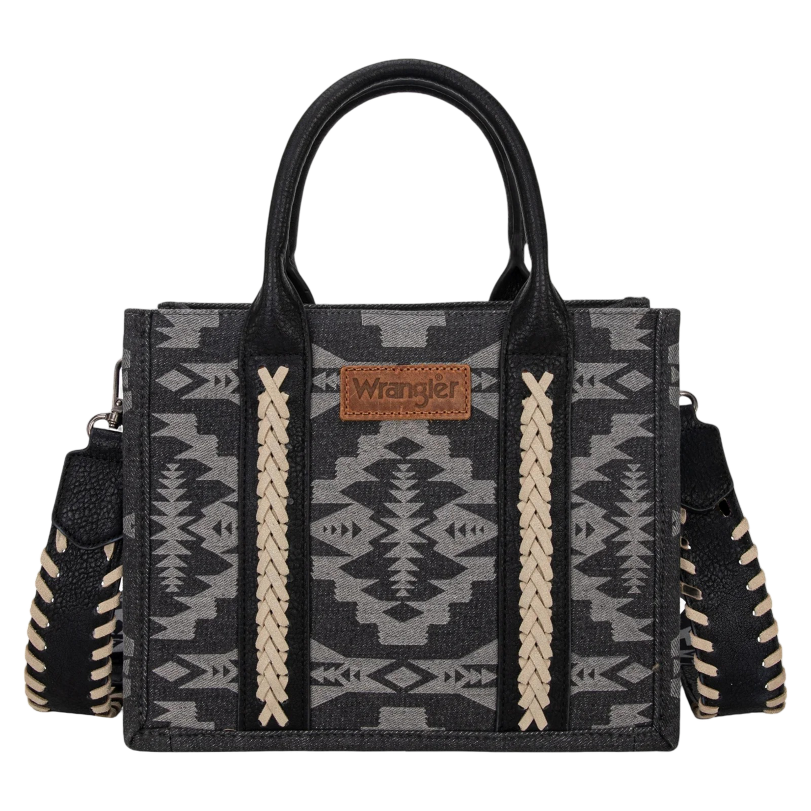 Wrangler WG2212-8120BK - Black - Wrangler Southwestern Print Tote
