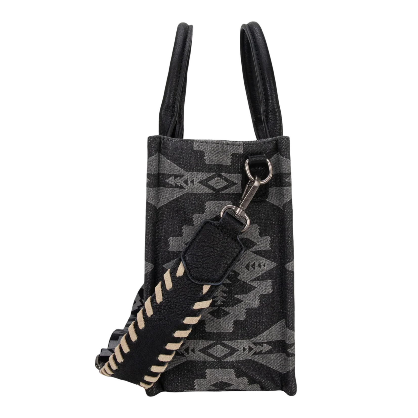 Wrangler WG2212-8120BK - Black - Wrangler Southwestern Print Tote