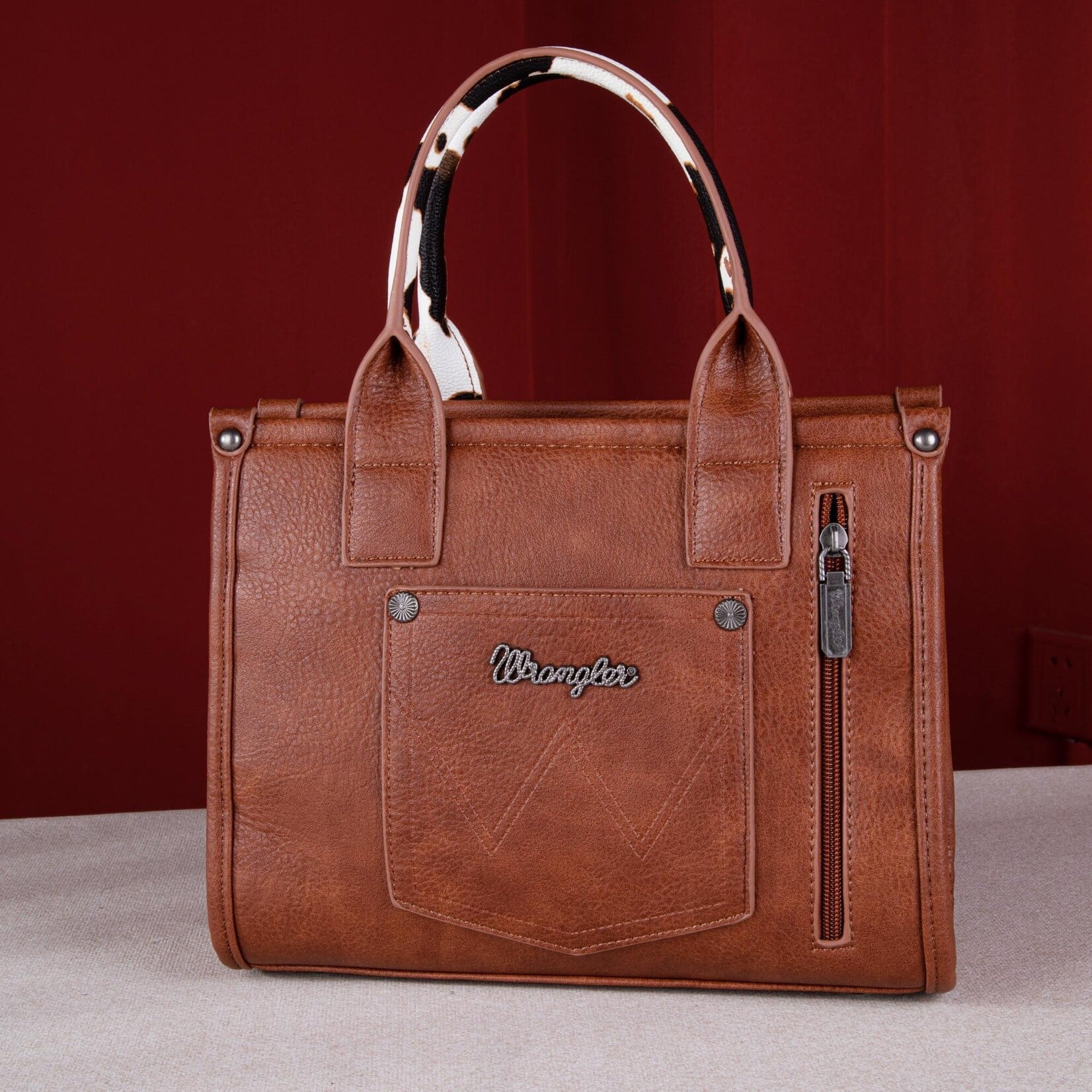 Wrangler WG102-8120SBR - Brown - Wrangler CC Tote / Crossbody