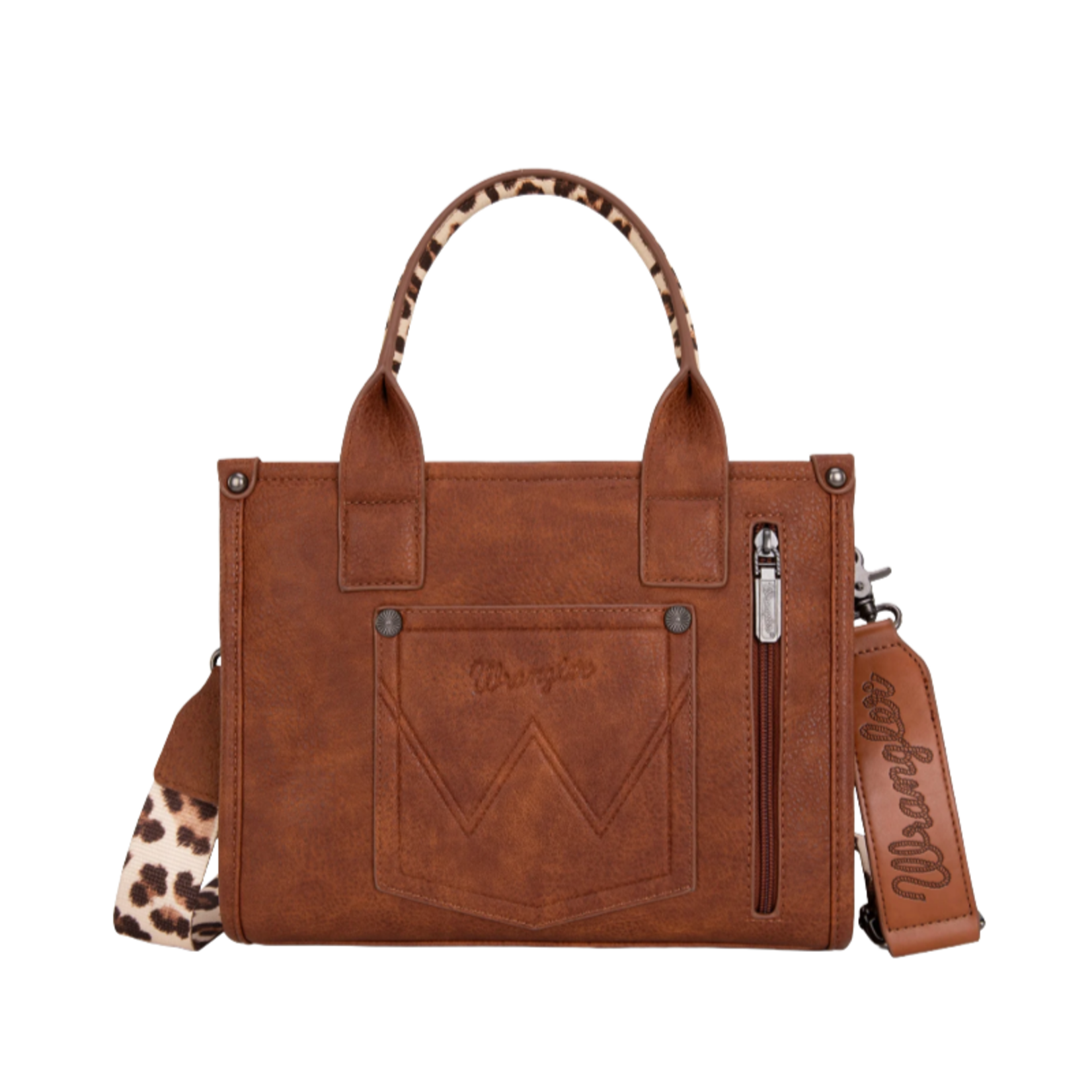 Wrangler WG102-8120SLP-BR - Leopard Brown - Wrangler CC Tote / Crossbody