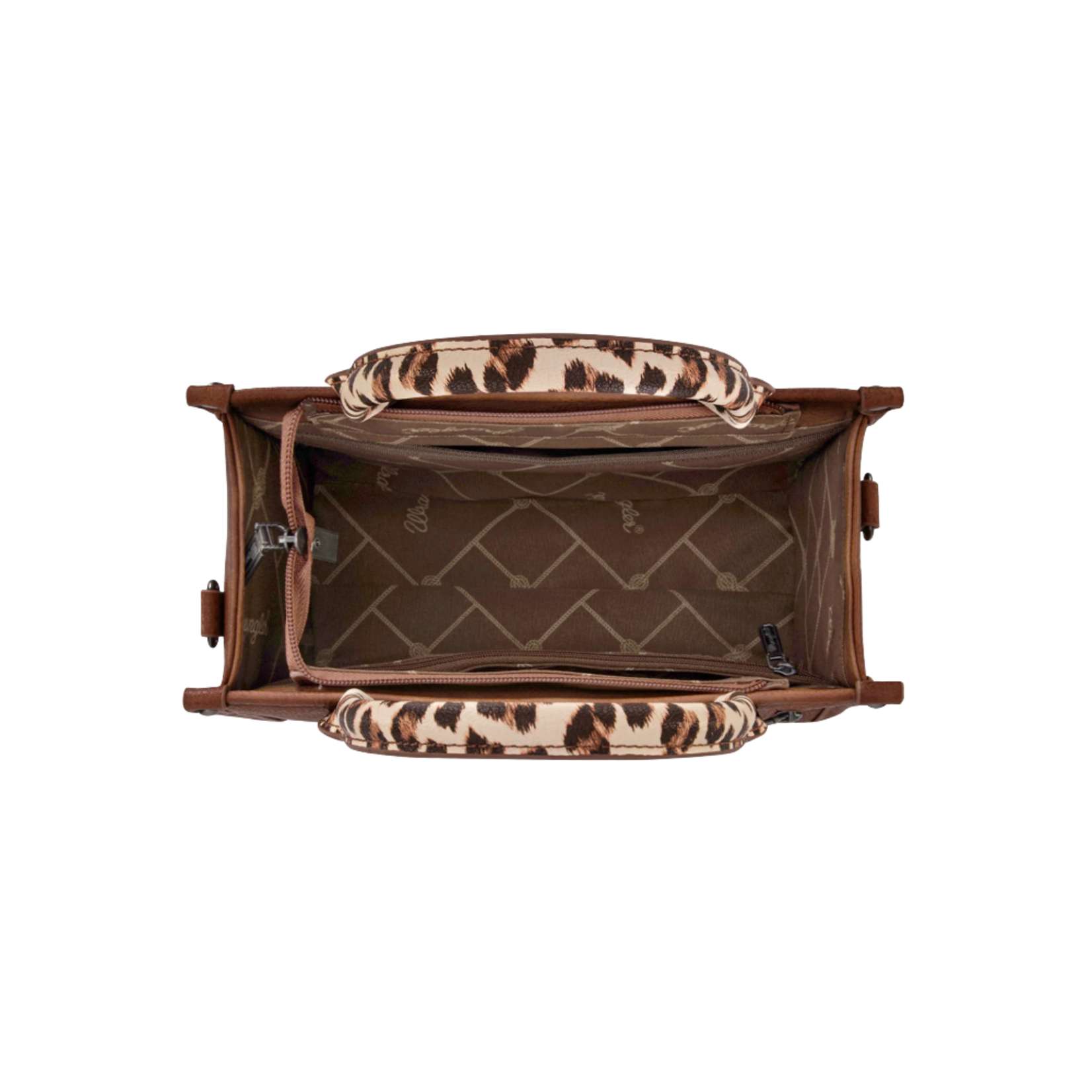 Wrangler WG102-8120SLP-BR - Leopard Brown - Wrangler CC Tote / Crossbody