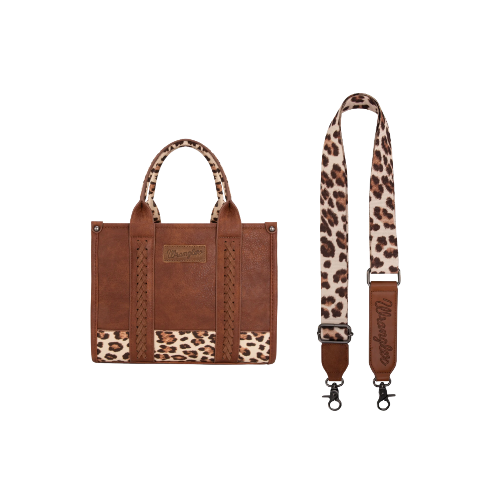 Wrangler WG102-8120SLP-BR - Leopard Brown - Wrangler CC Tote / Crossbody