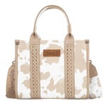 Wrangler WG133-81203STN - Tan - Wrangler Cow Print CC Tote / Crossbody