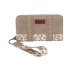 Wrangler WG102-W006TN - Tan -  Wrangler Cow Print Wallet