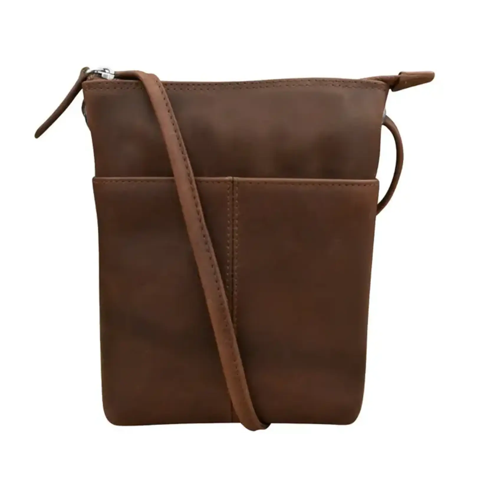 Leather Handbags and Accessories 6662 Rustic Brown - Mini Sac
