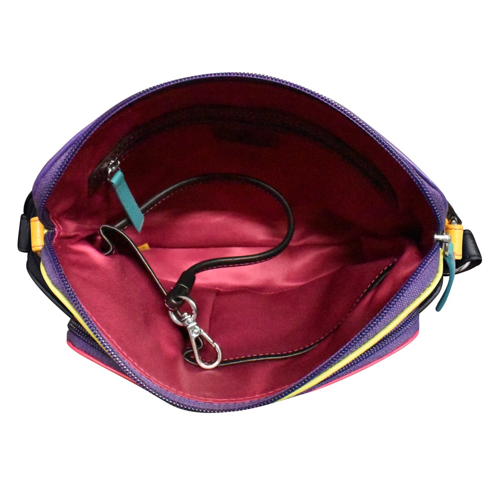 Leather Handbags and Accessories 6333 Black Brights - Organizer Bag