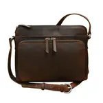 Leather Handbags and Accessories 6333 Chocolate - Organizer Bag