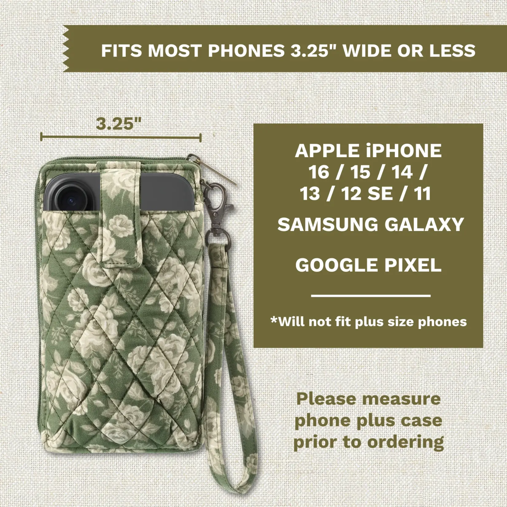 Bella Taylor RFID Cell Phone Wristlet - Heirloom Rose