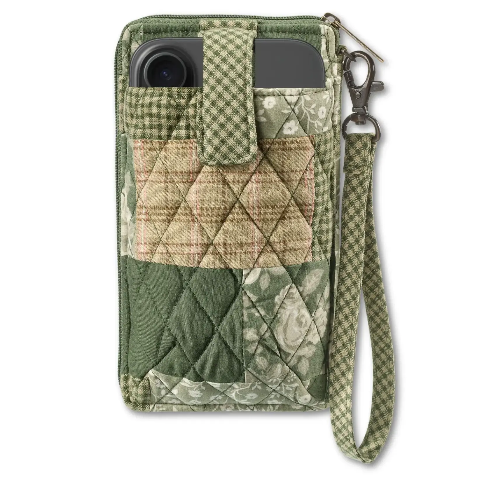 Bella Taylor RFID Cell Phone Wristlet - Heirloom Rose Patchwork