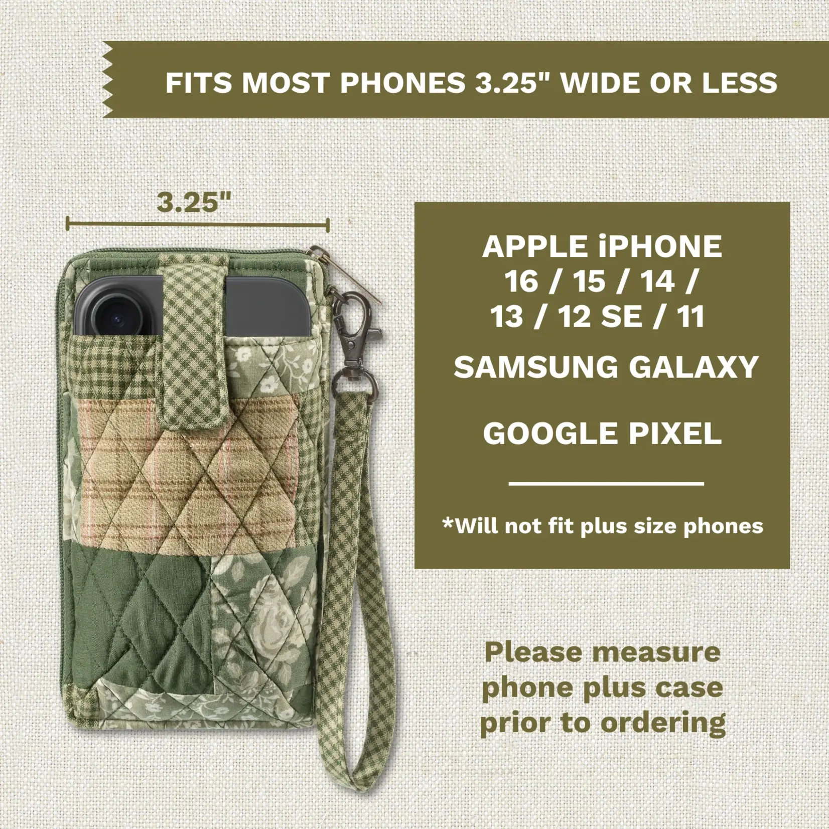 Bella Taylor RFID Cell Phone Wristlet - Heirloom Rose Patchwork