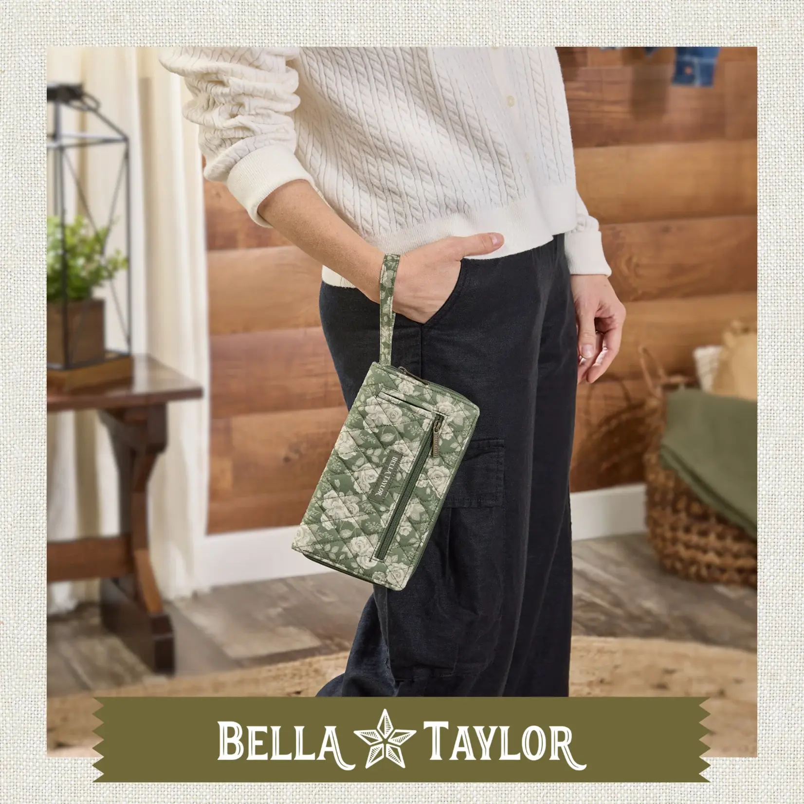 Bella Taylor RFID Wrist Strap Wallet - Heirloom Rose