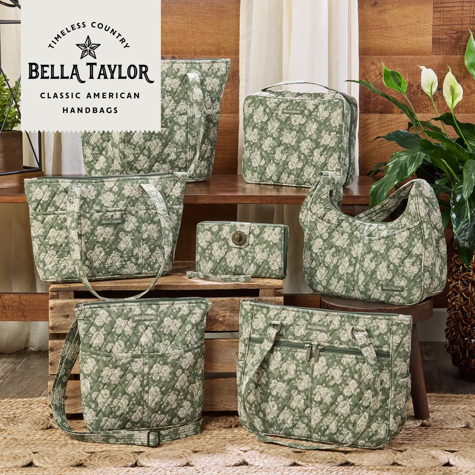 Bella Taylor RFID Wrist Strap Wallet - Heirloom Rose