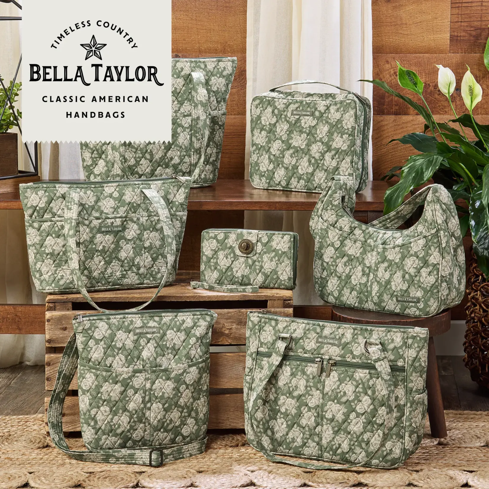 Bella Taylor Essentials Wallet Crossbody - Heirloom Rose
