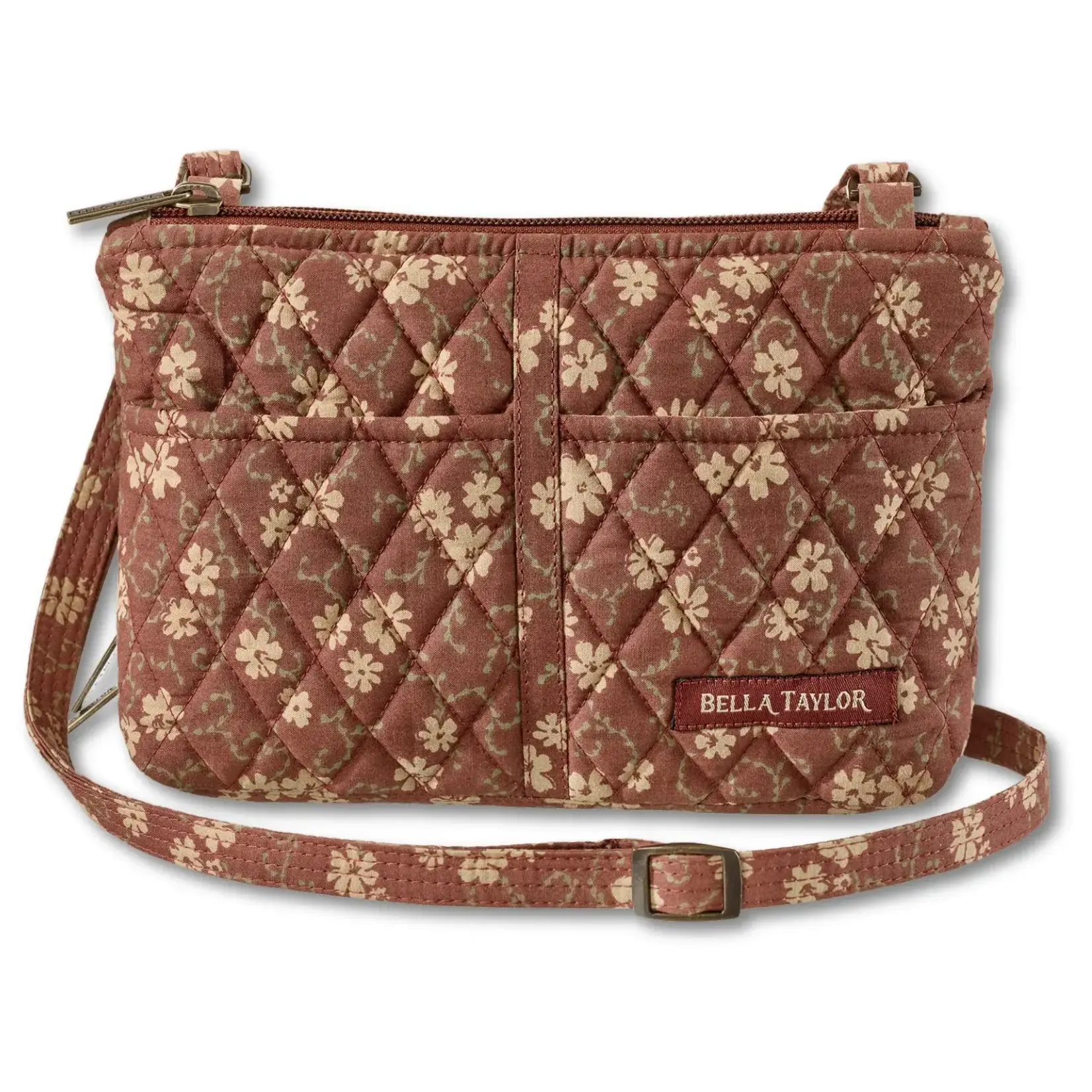 Bella Taylor Essentials Wallet Crossbody - Burgundy Floral