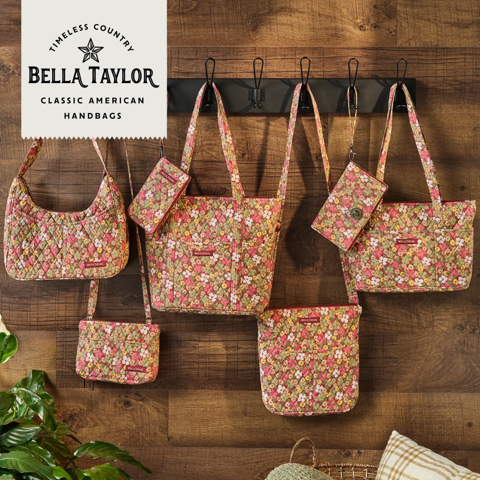 Bella Taylor Small Shoulder Tote - Autumn Garden