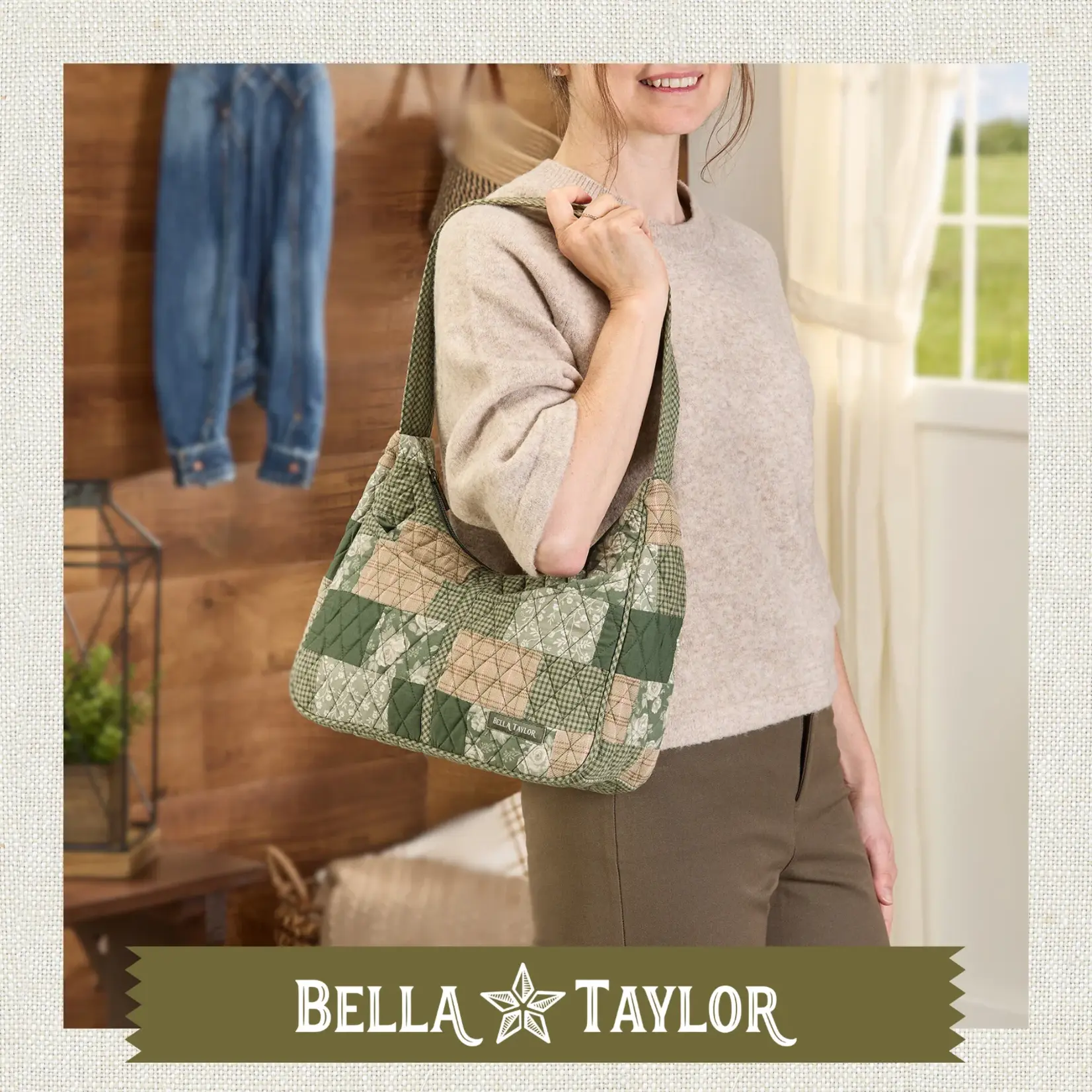 Bella Taylor Blakely Shoulder Bag - Heirloom Rose Patchwork