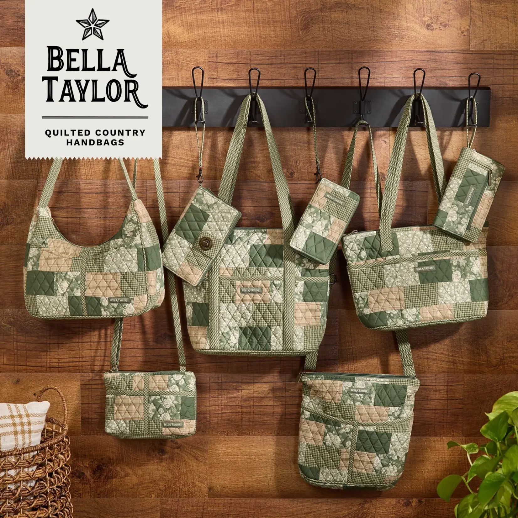 Bella Taylor Blakely Shoulder Bag - Heirloom Rose Patchwork