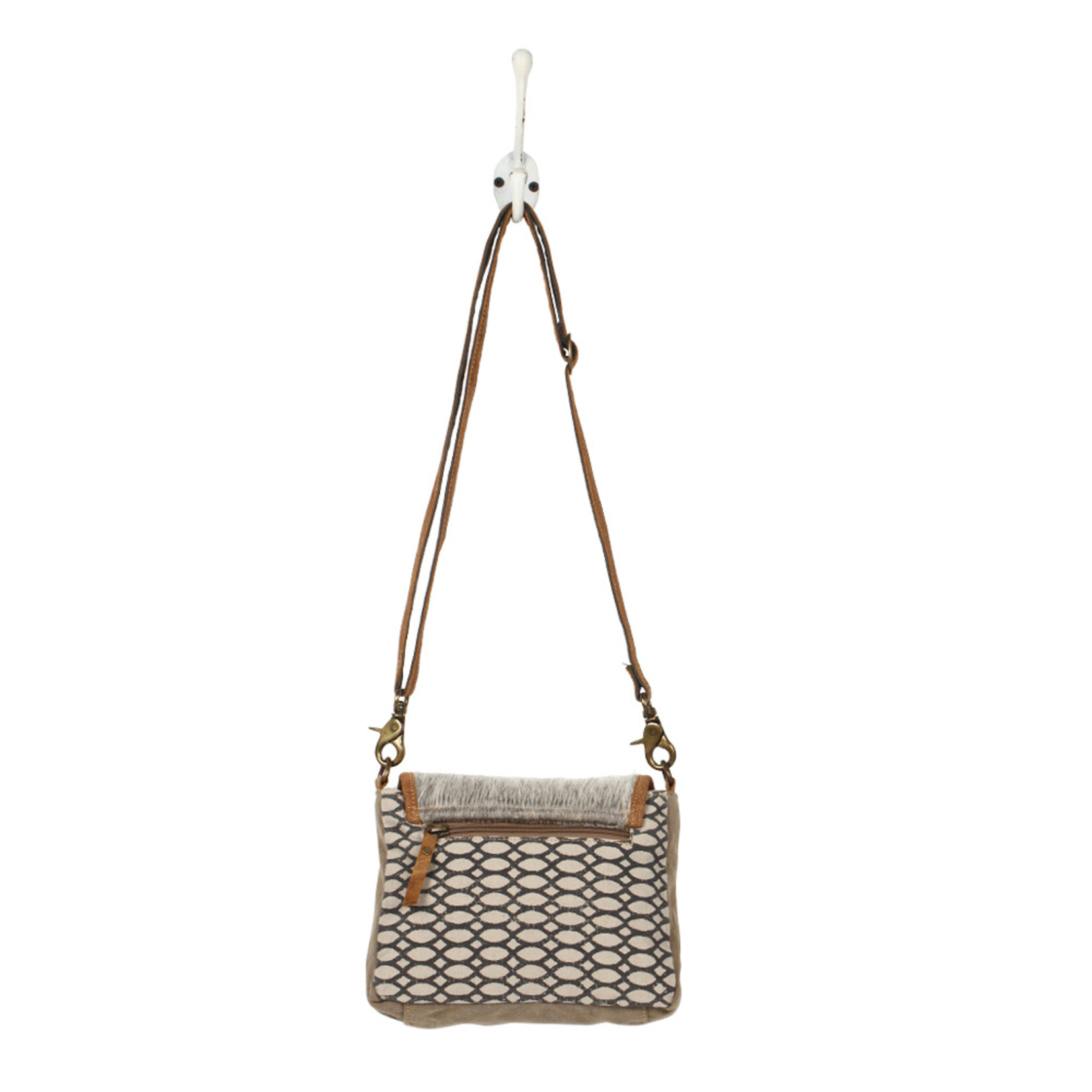 Myra Bags S-1225 Hairon Flap & Honey Bee Design Crossbody 2026