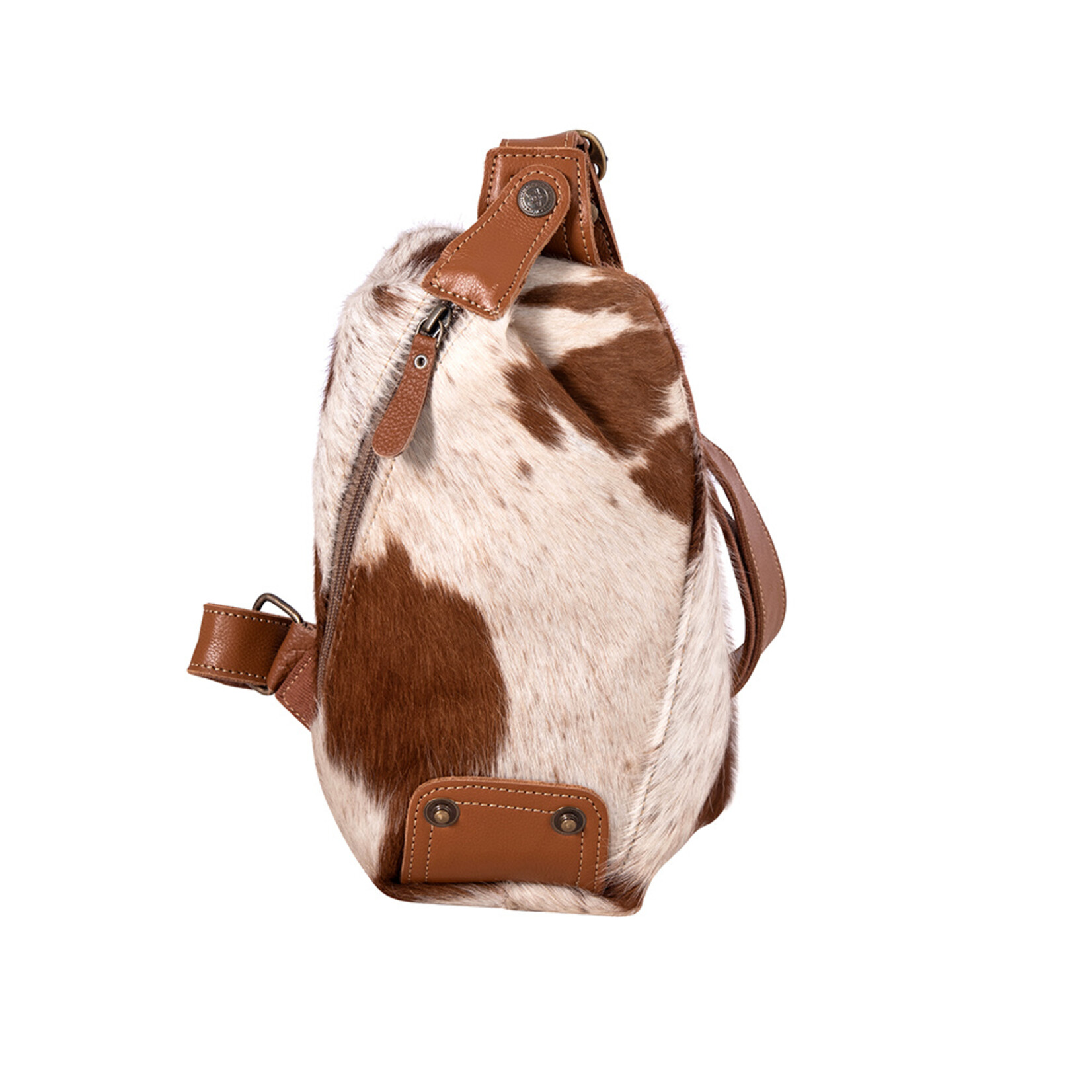 Myra Bags S-8461 Robnette Ranch Fanny Pack - Caramel & White 2026