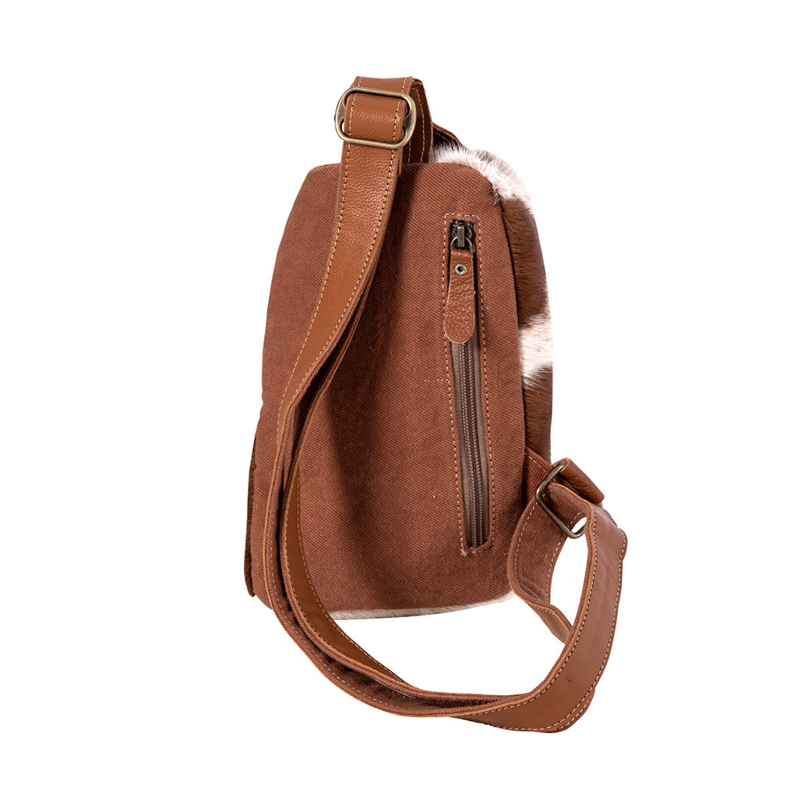 Myra Bags S-8461 Robnette Ranch Fanny Pack - Caramel & White 2026
