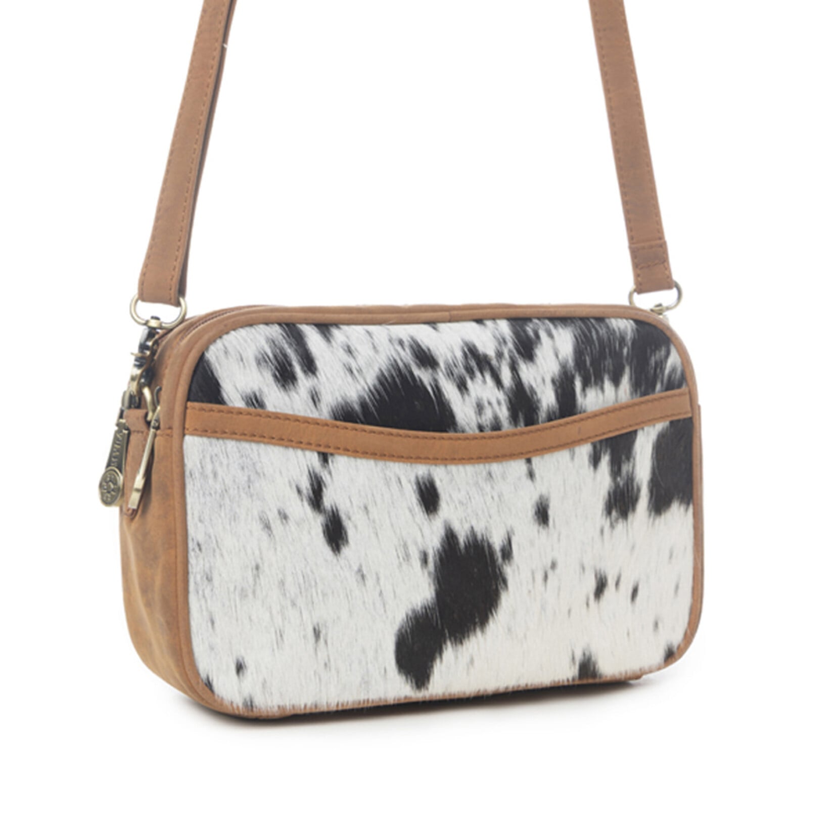 Myra Bags S-13702 Spade Valley Hairon Leather - Brindle Brown 2026