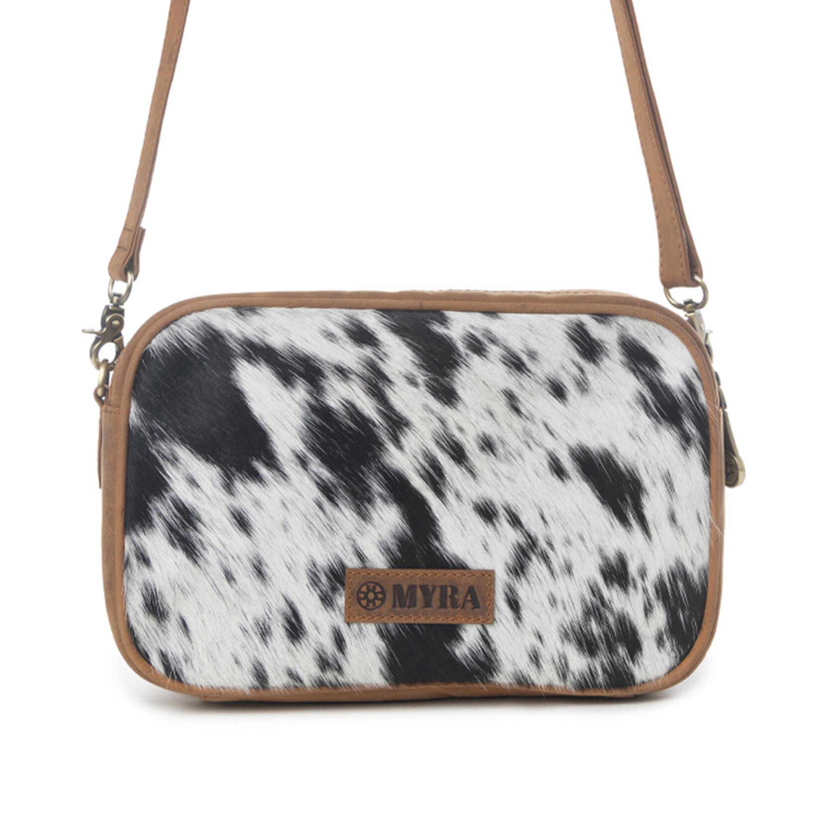 Myra Bags S-13702 Spade Valley Hairon Leather - Brindle Brown 2026