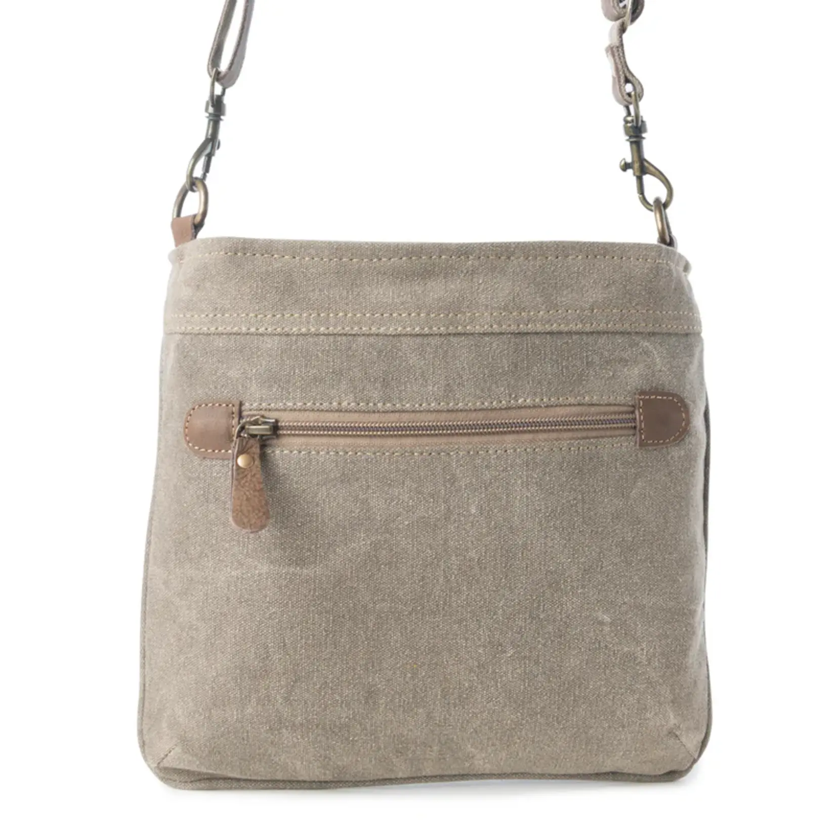 Myra Bags S-14793 Aztec Hide Crossbody Bag - Olive - 2026