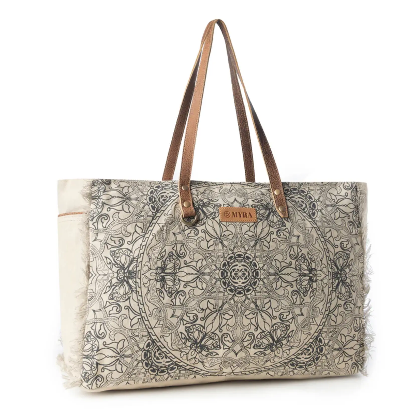 Myra Bags S-14781 Wildmandala Weekender Bag - Ivory 2026