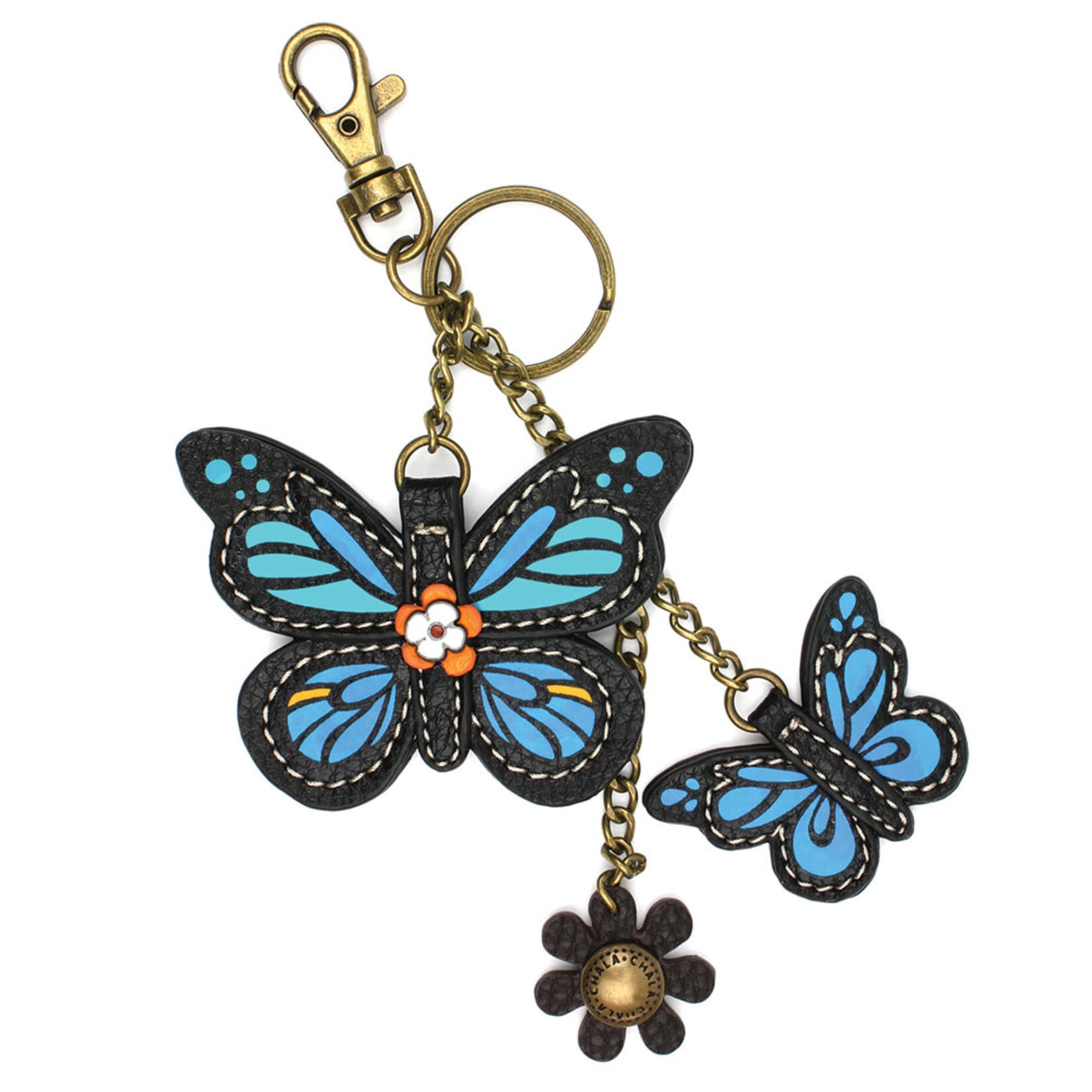 Chala Mini Keychain - Blue Butterfly 609BBF0