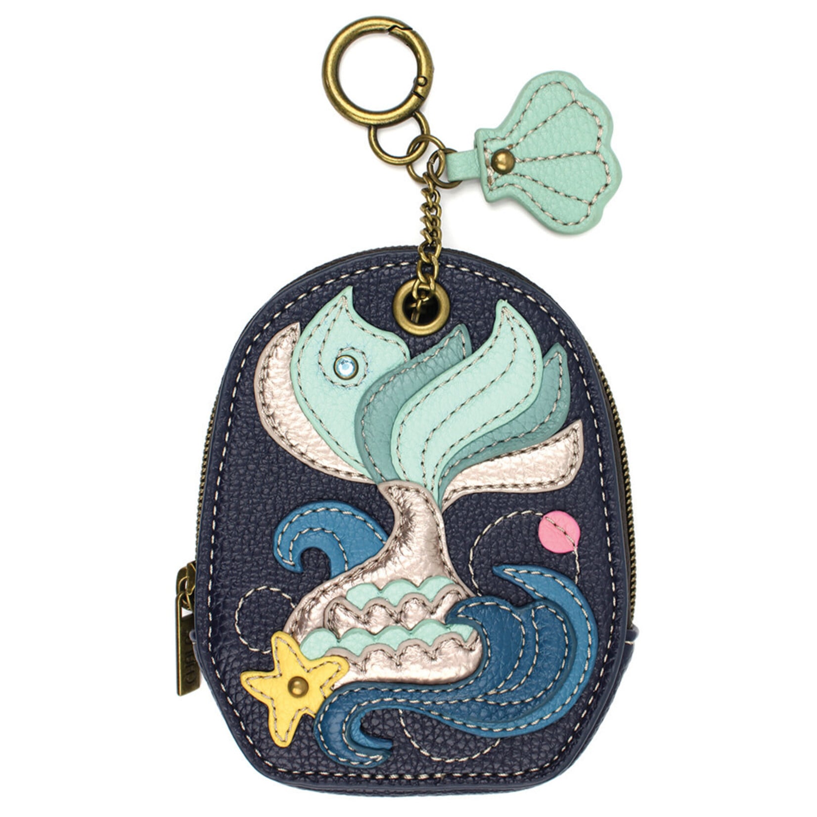 Chala Mini Coin Purse Keychain - Mermaid Tail 638MMT1