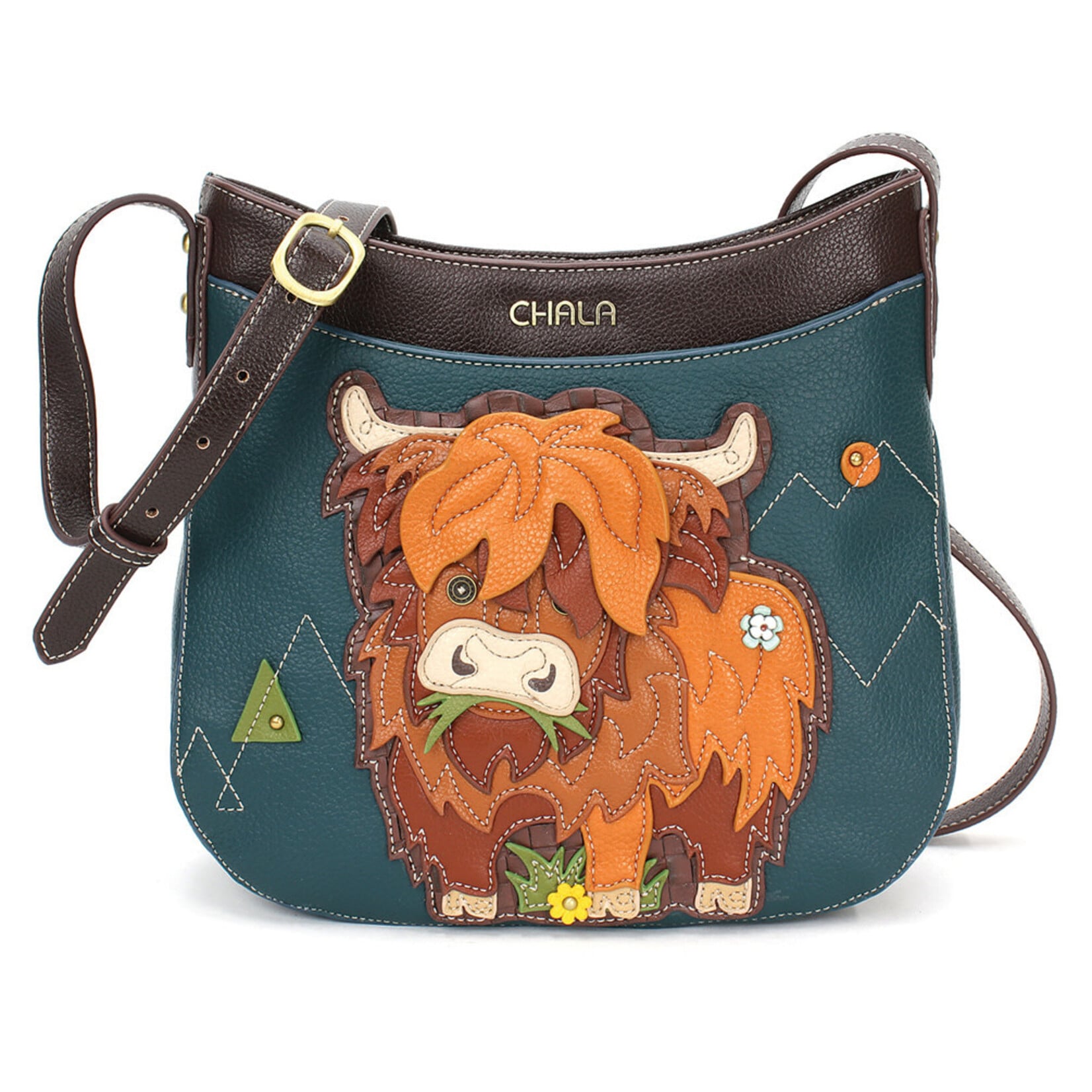 Chala Crescent Crossbody - Highland Cow 816HC7