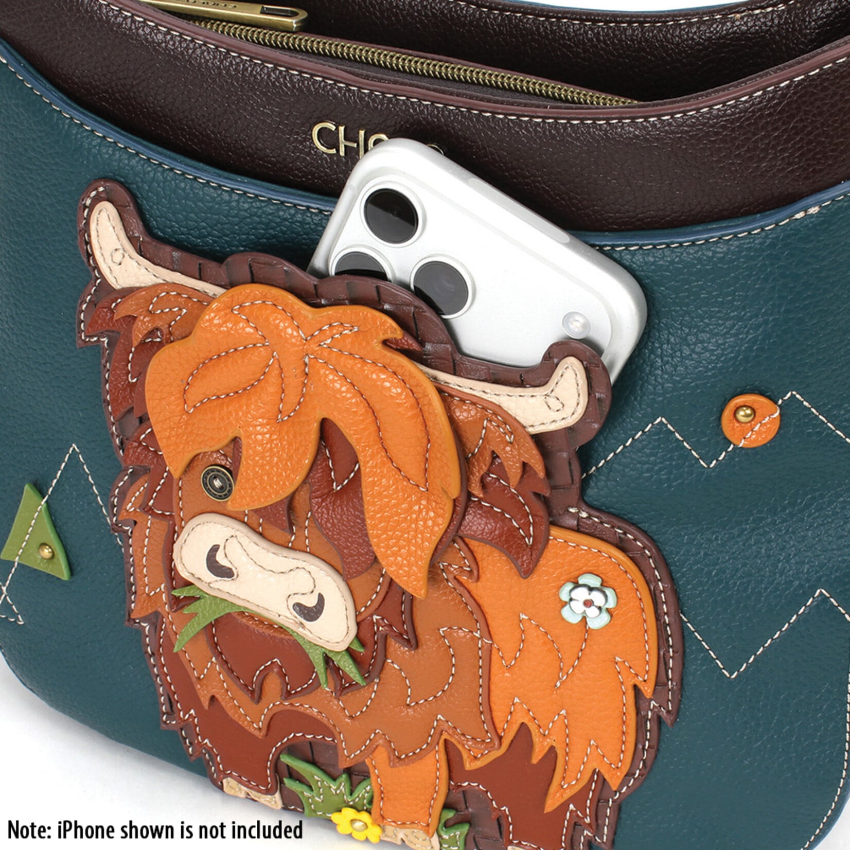 Chala Crescent Crossbody - Highland Cow 816HC7