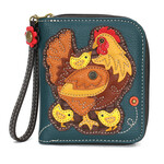 Chala Zip Around Wallet - Hen with Chicks 839HNC7