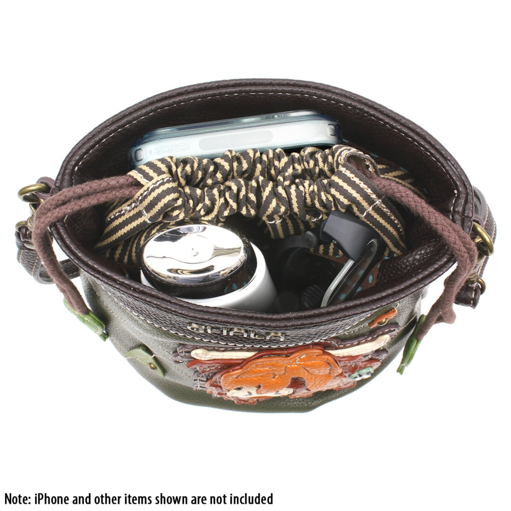 Chala Drawstring Bucket Bag - Highland Cow 857HC7
