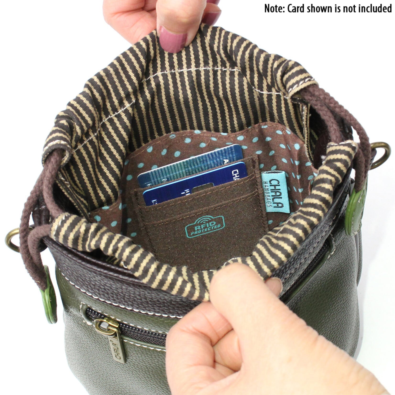 Chala Drawstring Bucket Bag - Highland Cow 857HC7