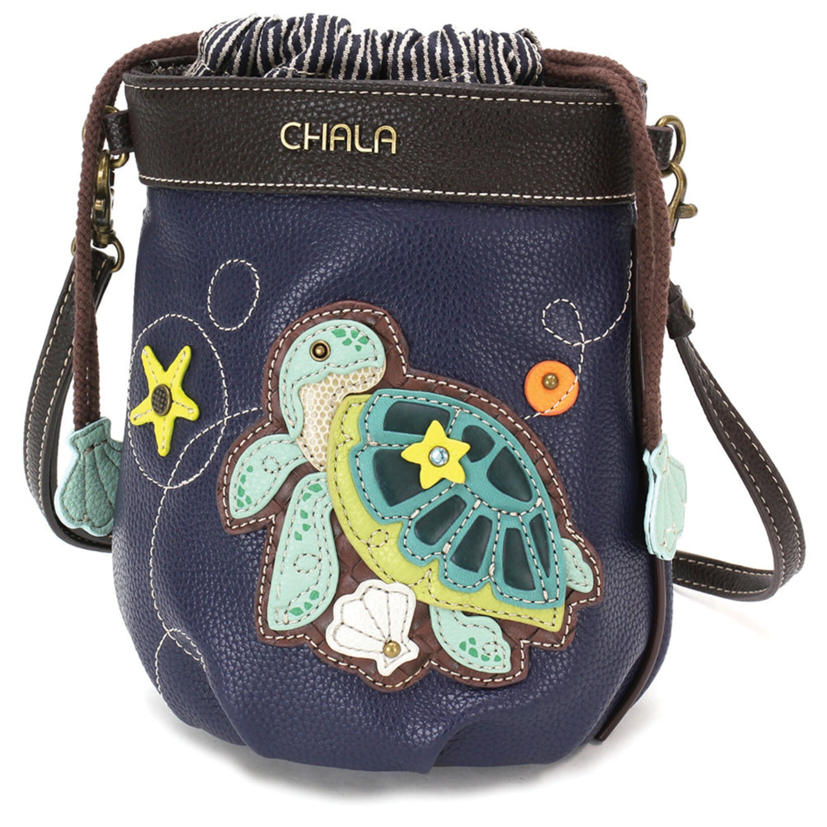 Chala Drawstring Bucket Bag - Turtle A - 857TUA1
