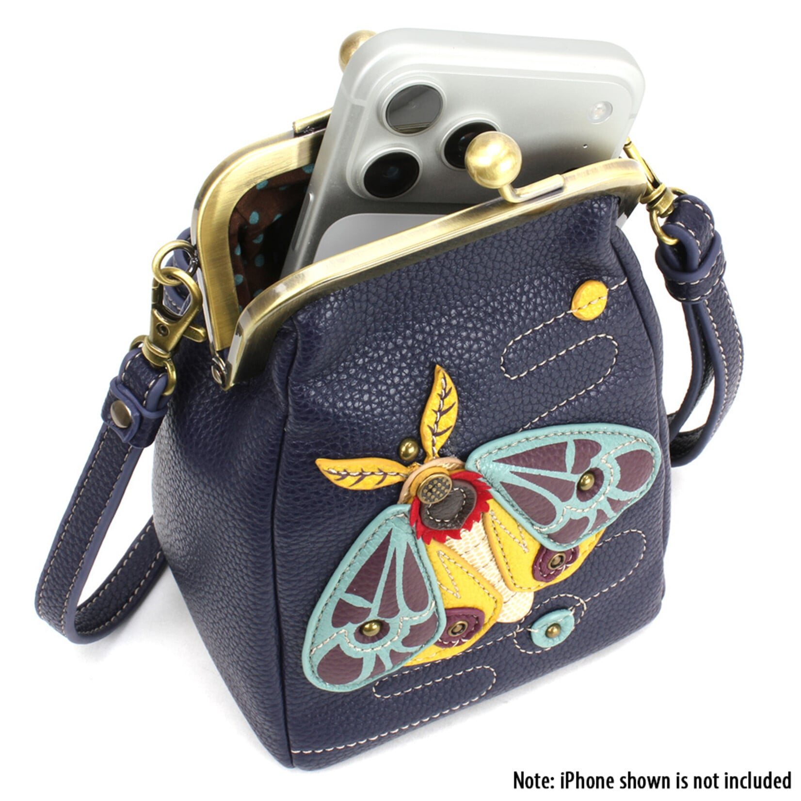 Chala Kisslock Cell Phone Crossbody - Moth 863MH1