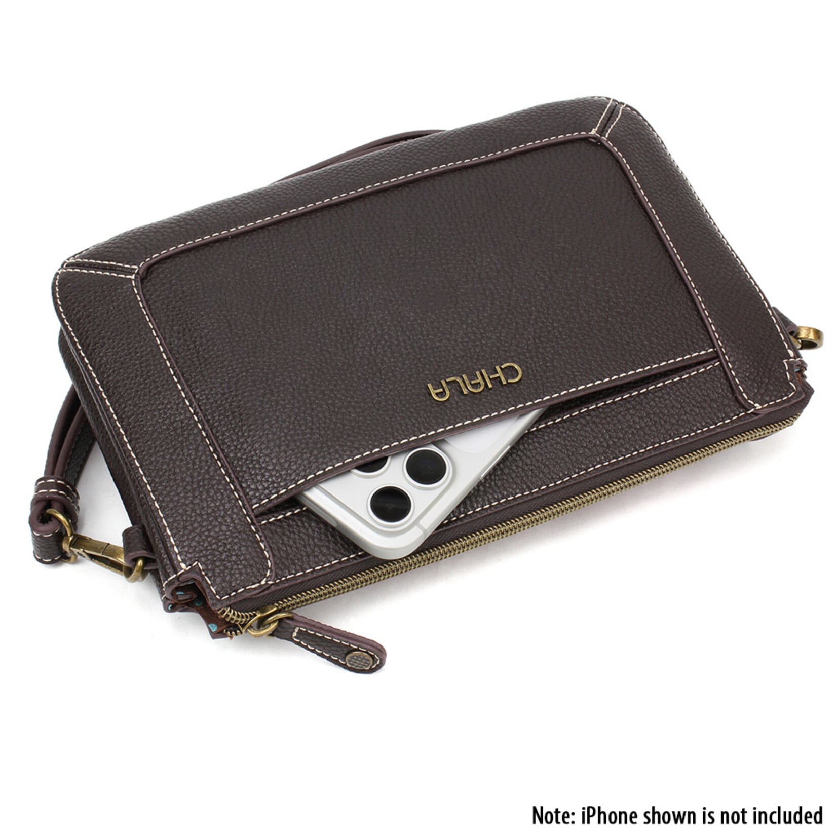 Chala Dazzle Zip Pouch Crossbody - Paw Print D822PP9